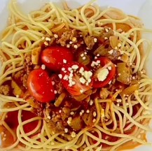 Tomato Pork Spaghetti